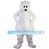 Dazed Big White Bear Mascot Costume