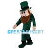 Brown Beard Green Elf Mascot Costume