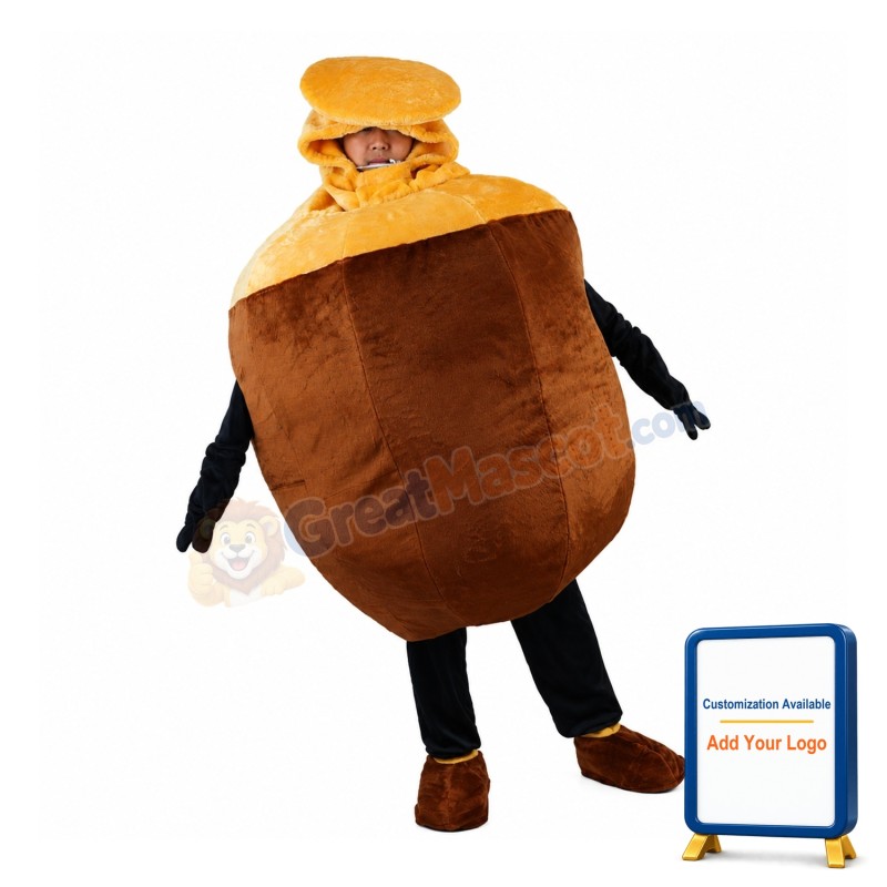 Plump Acorn Mascot Costume