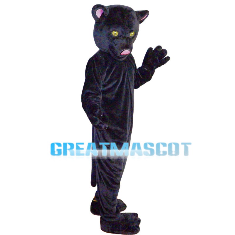 Majestic Powerful Black Panther Mascot Costume