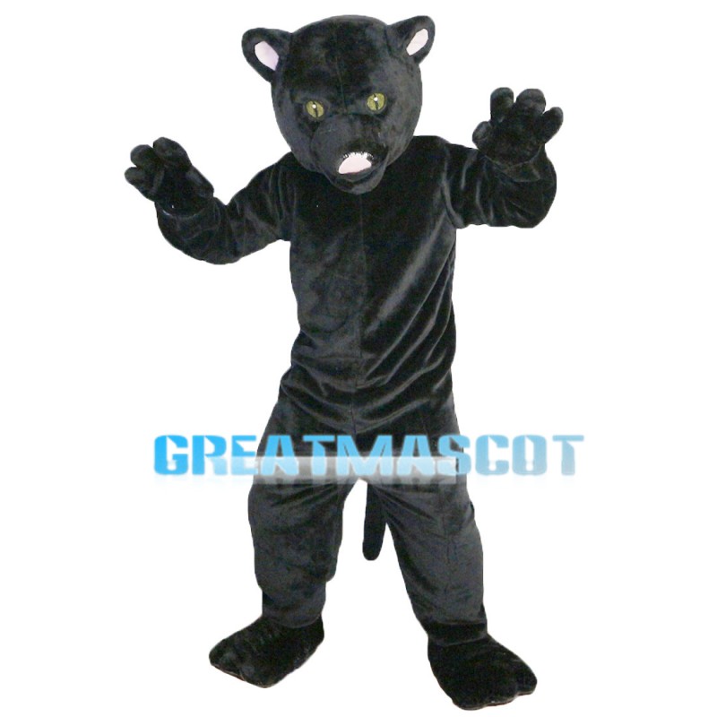 Majestic Powerful Black Panther Mascot Costume