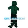 Green Crocodile With Black Sports Set Mascot Costume