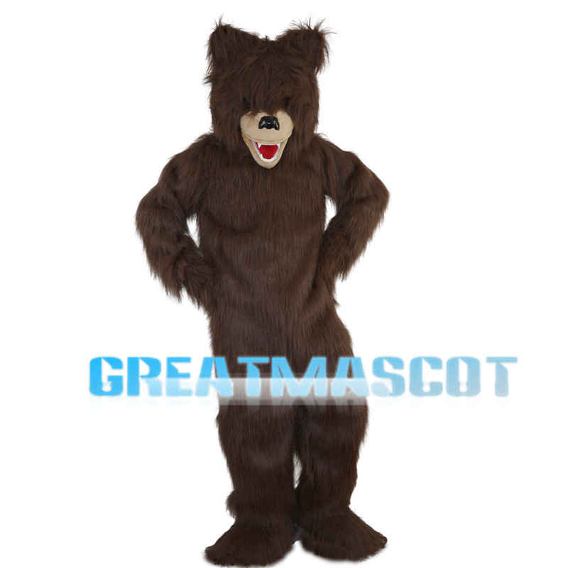 Terrible Wild Brown Bear Mascot Costume