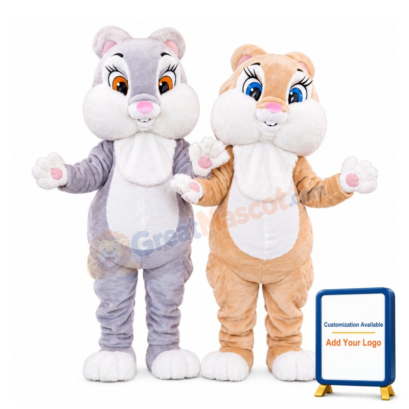 Lovely Cute Big Fat Rabbit Mascot Costume