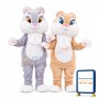 Lovely Cute Big Fat Rabbit Mascot Costume