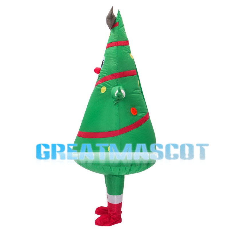 Christmas Tree Holding Gift Box Mascot Costume