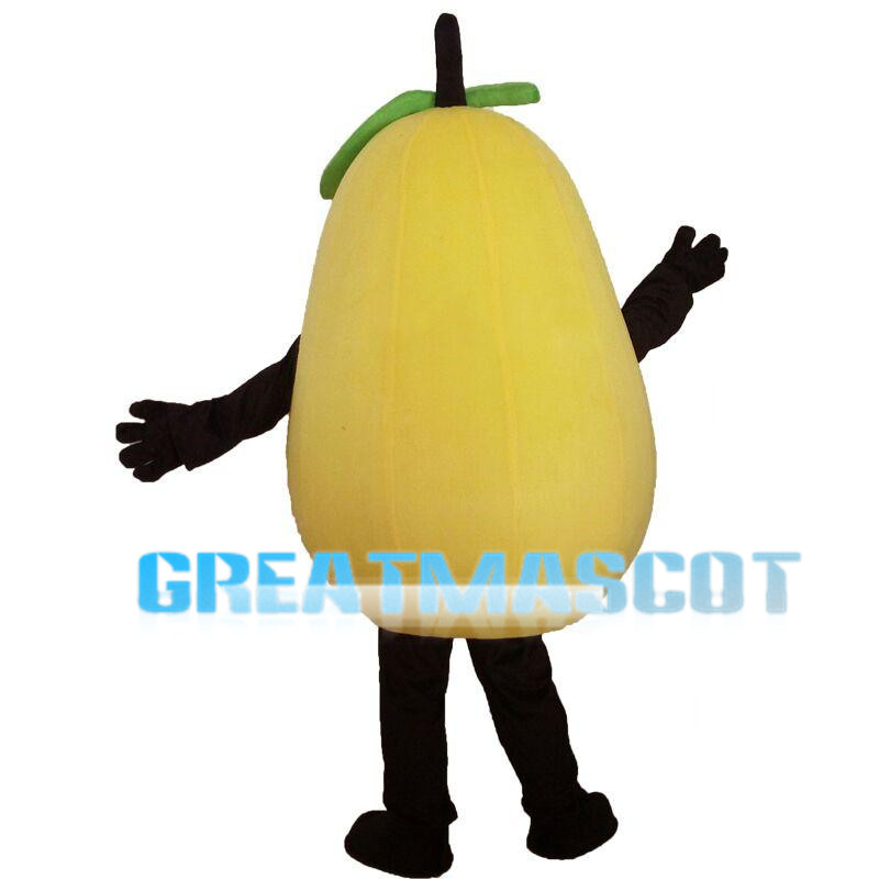 Sweet Yellow Pear Mascot Costume