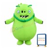 Fat Green Pig Mascot Costume