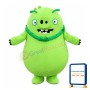 Fat Green Pig Mascot Costume