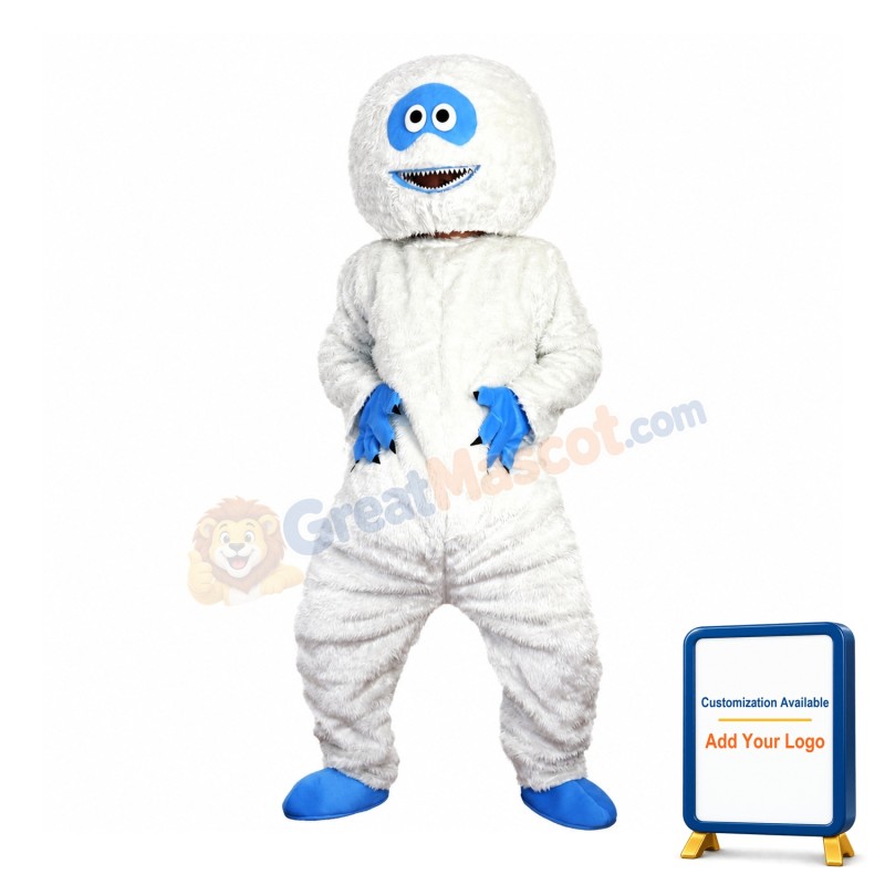 Strange White Fur Monster With Sharp Nails Mascot Costume