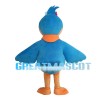Bright Eyes Bird With Colorful Flowers Mascot Costume