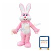 Long Ears Pink Rabbit Mascot Costume