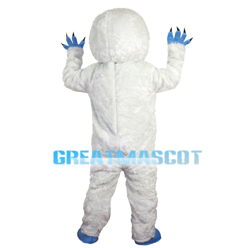 Strange White Fur Monster With Sharp Nails Mascot Costume