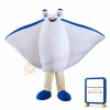 Flat Cartilage Skate Mascot Costume