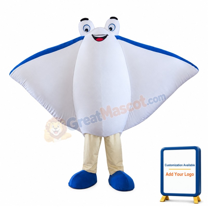 Flat Cartilage Skate Mascot Costume