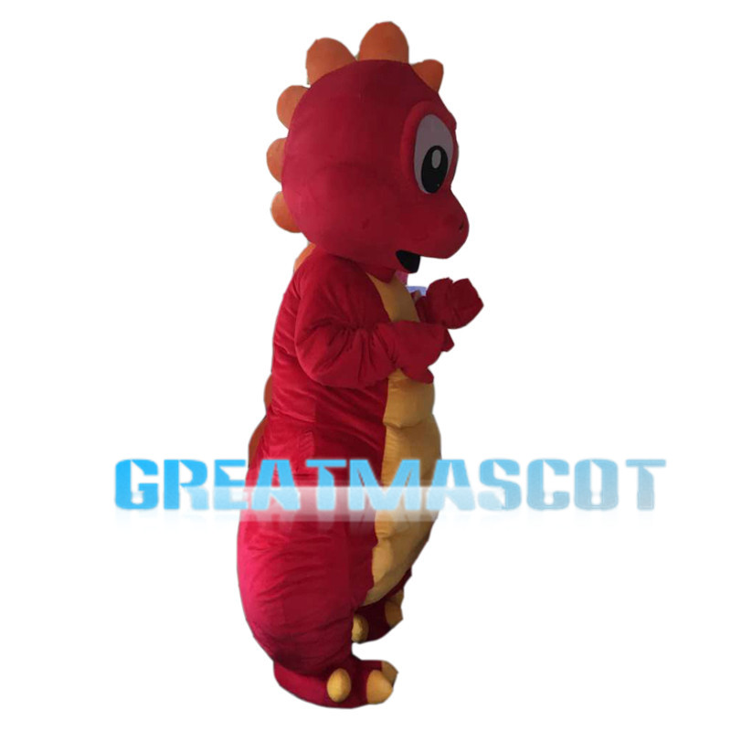 Red Dragon Baby With Yellow Belly Mascot Costume
