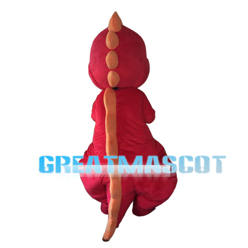Red Dragon Baby With Yellow Belly Mascot Costume