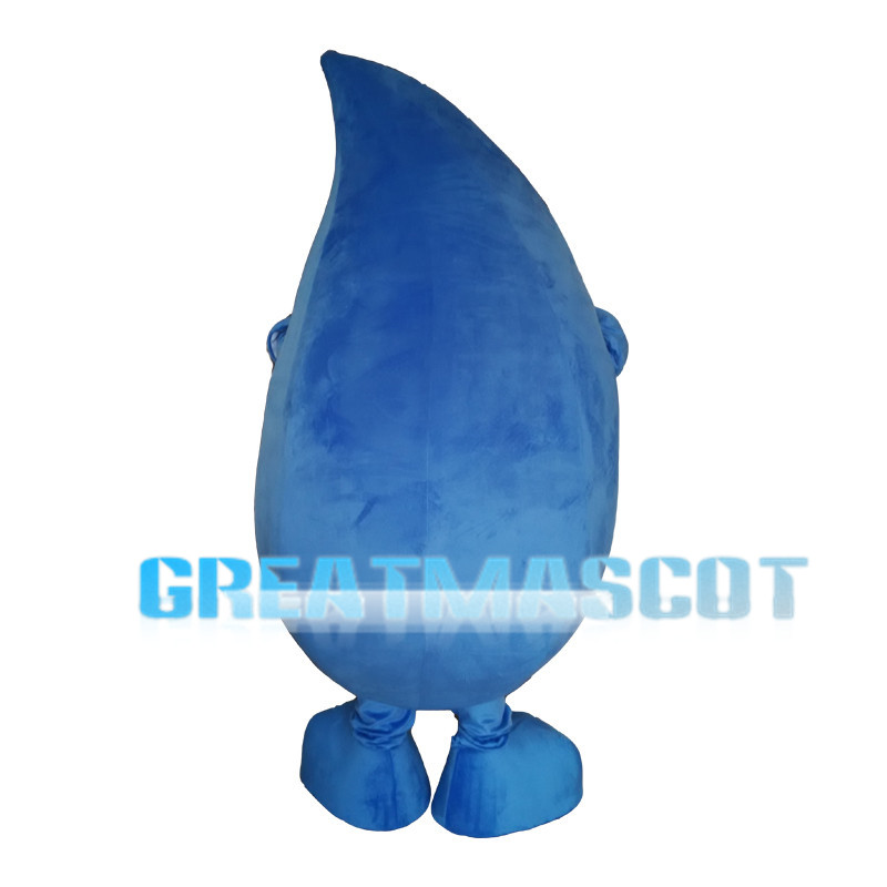 Big Eyes Blue Water Drop Mascot Costume