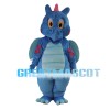 Blue Dinosaur With Wings Mascot Costume