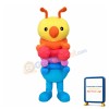Cartoon Colorful Caterpillar Mascot Costume