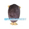 Clever Brown Hedgehog Mascot Costume