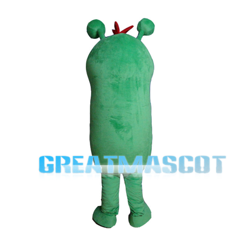 Disgusting Green Caterpillar Mascot Costume