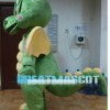 Powerful Dragon With Yellow Wings Mascot Costume