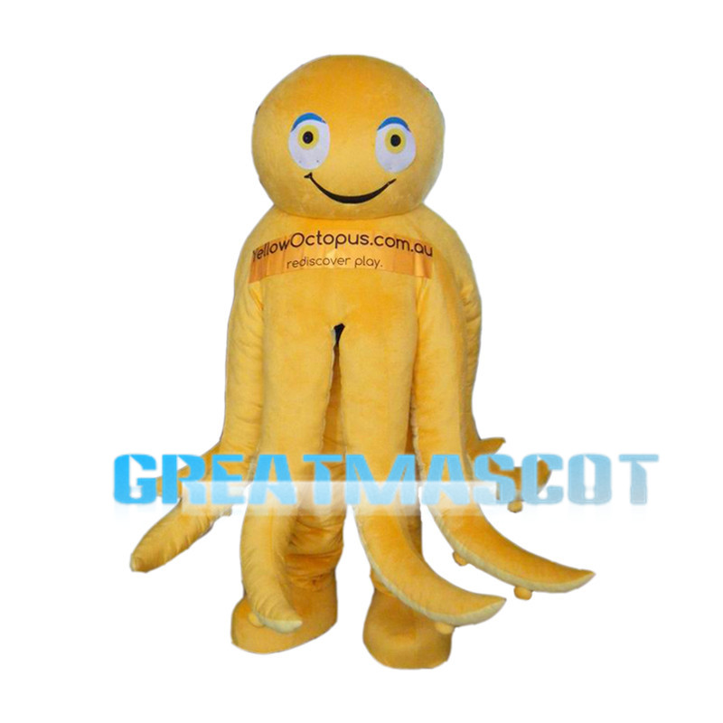 Colorful Cartoon Octopus Mascot Costume