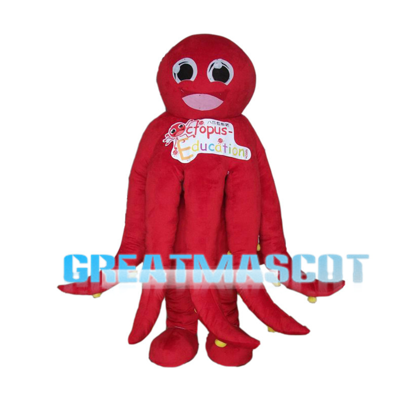 Colorful Cartoon Octopus Mascot Costume
