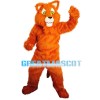 Soft Plush Light Brown Tiger Mascot Costume