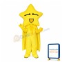 Star Shaped Head Yellow Doll Mascot Costume