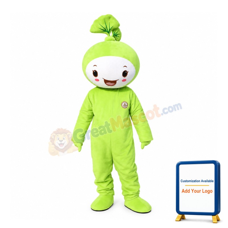 Round Head Ginkgo Biloba Doll Mascot Costume