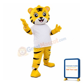 Customized Cartoon Tiger Mascot Costume For Company