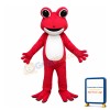 Cartoon Pink Frog Mascot Costume