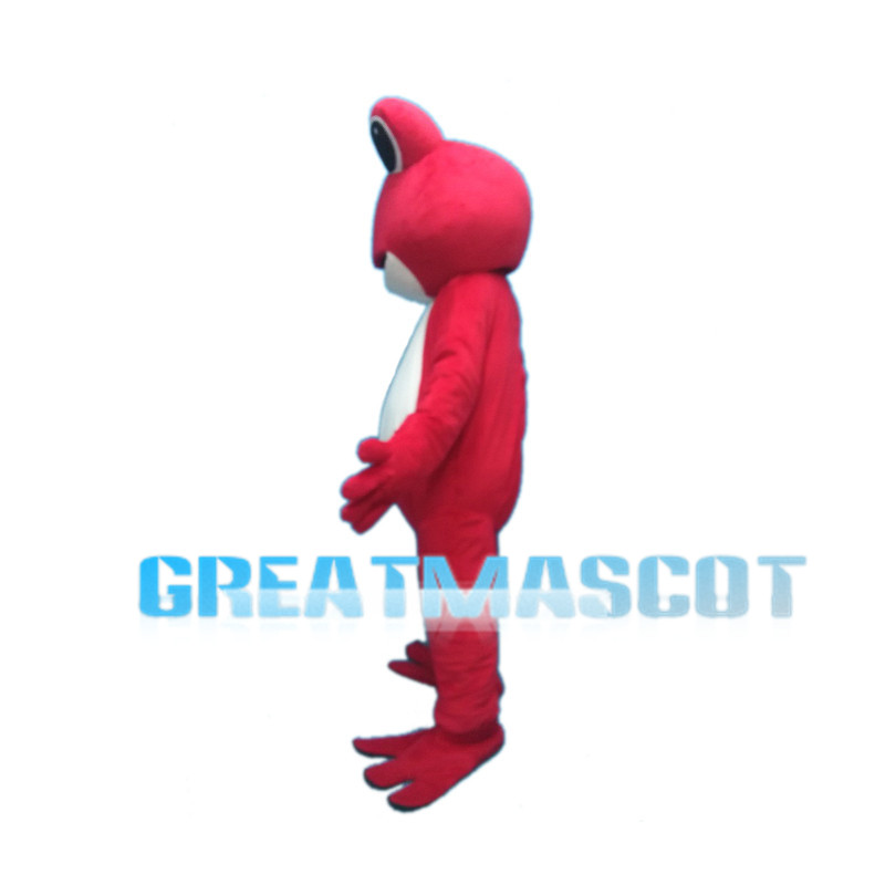 Cartoon Pink Frog Mascot Costume