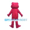 Cartoon Pink Frog Mascot Costume