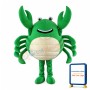 Likable Green Crab Mascot Costume