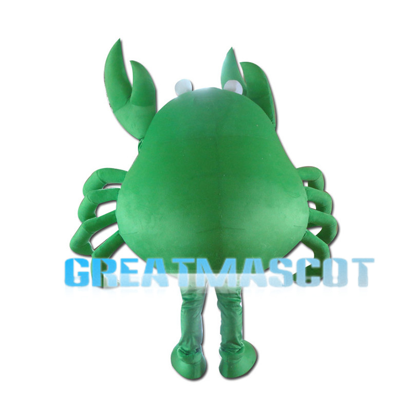 Likable Green Crab Mascot Costume