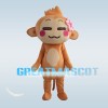 Adorable Smiling Monkey Mascot Costume