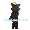 Lovely Squirrel With Yellow Hair Mascot Costume
