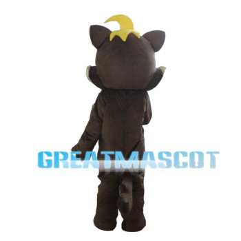 Lovely Squirrel With Yellow Hair Mascot Costume