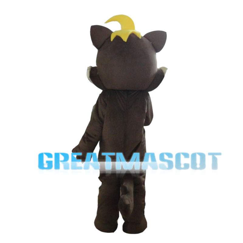 Lovely Squirrel With Yellow Hair Mascot Costume