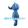 Cartoon Blue Elephant Mascot Costume
