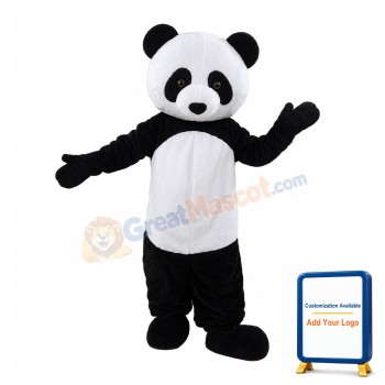Friendly Tall Panda Mascot Costume