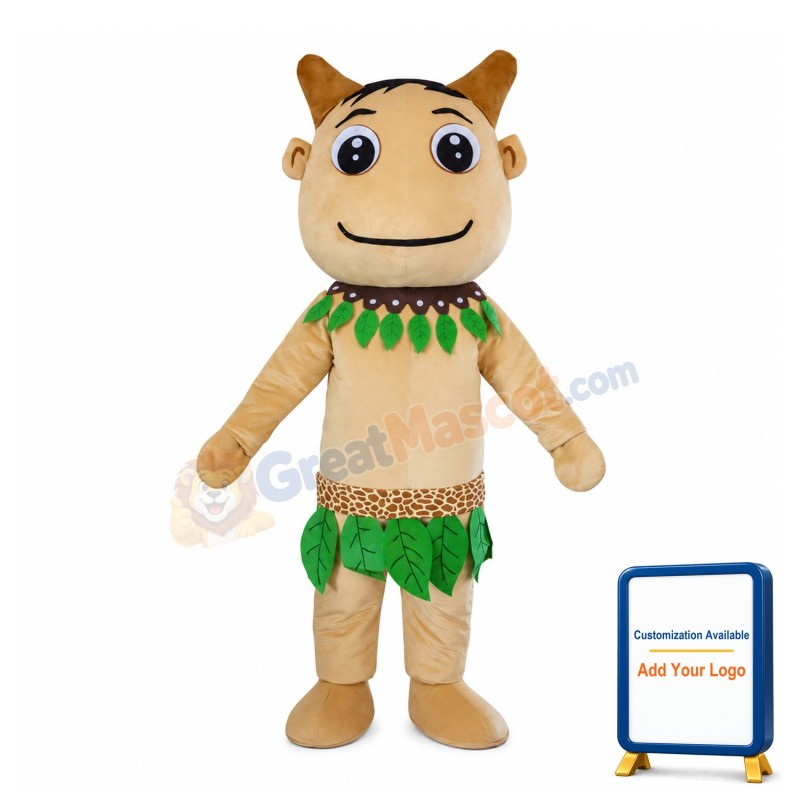 Savage With Leaves Collar Mascot Costume