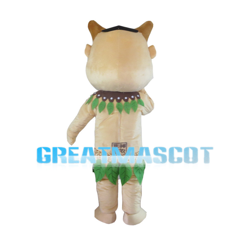 Savage With Leaves Collar Mascot Costume