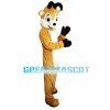 Clever Light Brown & White Fawn Mascot Costume