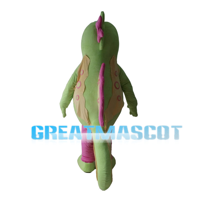 Green Seahorse With Pink Pants Mascot Costume