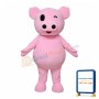 Cartoon Pink Little Pig Mascot Costume