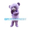 Light Purple Lavender Bear Mascot Costume